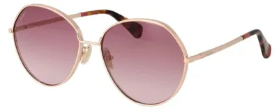 Image de Lunettes de soleil pour femme MaxMara MM0096 28Z, or rose brillant, 57/16/135