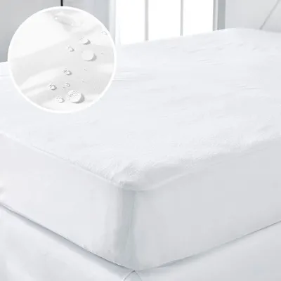 Produktbild von Matratzenschoner Wasserdicht 160x200cm, 25cm Steghöhe, Baumwolle, Waschbar bis 95°C, Atmungsaktiv