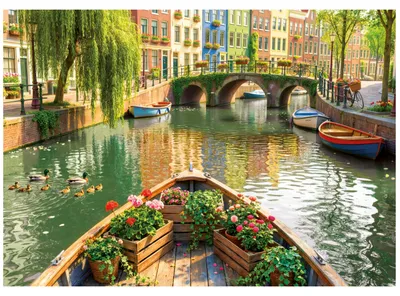 Produktbild von Educa Puzzle Amsterdam Bootsfahrt - 1000 Teile Puzzle Erwachsene