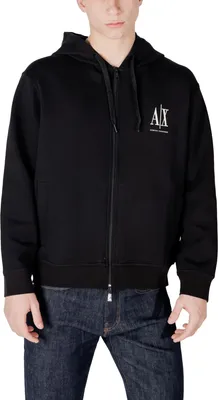 Produktbild von Armani Exchange Herren Fleece Schwarz Pullover : Größe - L Größe: L