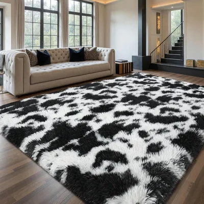 Obrázek produktu pro Šagový koberec, šedá barva, rozměry 200x300 cm, omyvatelný, s protiskluzovou úpravou, plyšový, moderní