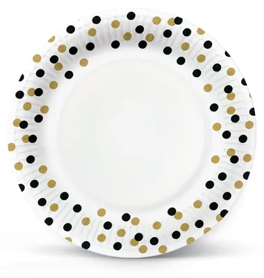 Obrázek produktu pro Jednorázový talíř PAW Confetti, 23 cm, 8 kusů