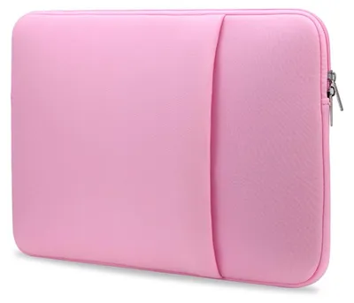 Zdjęcie produktu dla B2015 Etui na laptopa, miękka torba z zamkiem błyskawicznym, torba na laptopa 11 cali, różowa