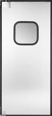 Image de Porte battante en acier inoxydable à panneau unique 91,4 x 213,4 cm à usage commercial