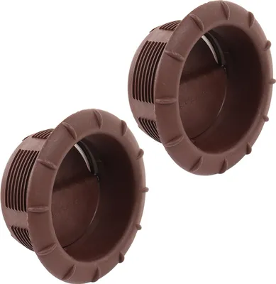 Produktbild von 2x Endstück Warmluftaustritt Braun Truma für 65mm Warmluftrohre verschließbar