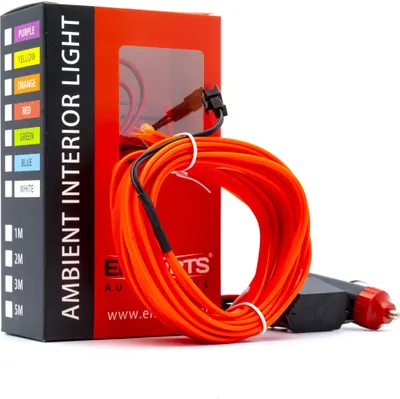 Produktbild von LED Autolicht Umgebungslicht 12V Rot 5 Meter