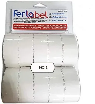 Obrázek produktu pro Samolepicí štítky s cenami, rozměr 26 x 12 mm - 15 000 kusů