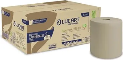 Produktbild von Papierhandtücher "EcoNatural 155 ID", havannabraun, 2-lagig, 6 Rollen, LUCART 861170