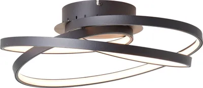 Produktbild von BRILLIANT zeitlose LED Deckenlampe LABYRINTH | schwarze LED Deckenleuchte inkl. LED Leuchtmittel mit warmweißem Licht | 40cm Durchmesser | Metall/Kunststoff