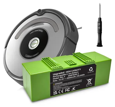 Ersatzakku 6600 mAh für Roomba i3, i7, j7, e5, e6, i8