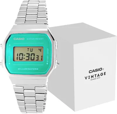 Obrázok produktu pre Casio - Náramkové hodinky - Pánske - Chronograf - A168WEM-2EF - Casio COLLECTION RETRO
