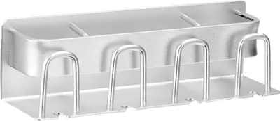 Produktbild von Elektrische Zahnbürste Halterung Zahnbürstenhalter Wand Zahnpastaständer Selbstklebend Aufsteckbürsten Halter,(Silber)
