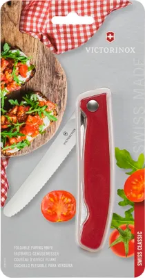 Produktbild von Victorinox Swiss Classic faltbares Gemüsemesser rot