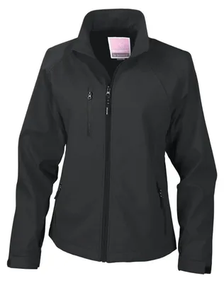 Image de Veste softshell Result pour femmes La Femma®, 2 couches, respirante, coupe-vent FK574 (M) (noir)
