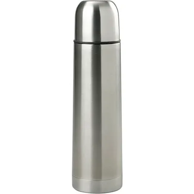 Produktbild von axentia Isolierflasche aus Edelstahl 0,7 Liter-Isokanne für Kaffee & Tee, Silber, 7.5 x 7 x 28 cm, 12-Einheiten