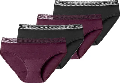 Produktbild von Schiesser 4er Pack Secret Care Perioden Slip Zuverlässiger Schutz bis zu 12 Stunden, Waschbar und wiederverwendbar, Hoher Komfort für absolute Bewegungsfreiheit