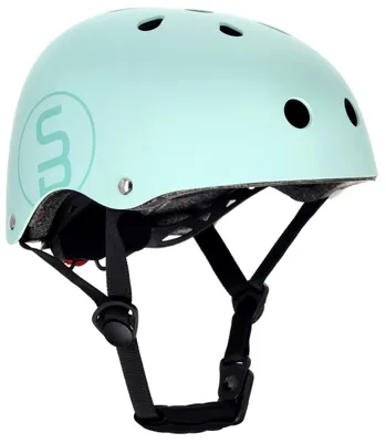 Produktbild von PERFEKTE PASSFORM Kinderfahrradhelm S 50-54 cm LEICHT LED-Lampe Magnetclips mint