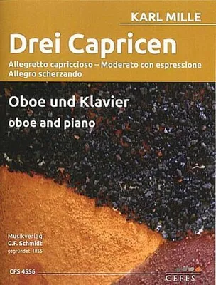 Produktbild von 3 Capricenfür Oboe und Klavier