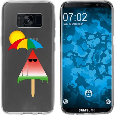 Produktbild von PhoneNatic Case kompatibel mit Samsung Galaxy S8 Silikon-Hülle Sommer Eis M6