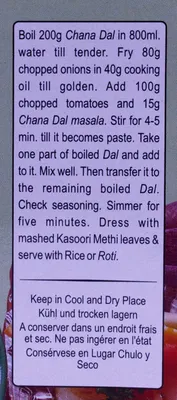 Produktbild von MDH Chana Dal Masala 100gr