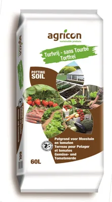 Produktbild von Agrcon Torffreie Gemüse- und Tomatenerde 60 L