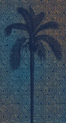 Produktbild von Sanders & Sanders Fototapete Grafik Blau 150 x 280 cm
