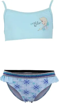 Produktbild von Disney Die Eiskönigin 2 Elsa Kinder Badeanzug Bikini – Hellblau / 104