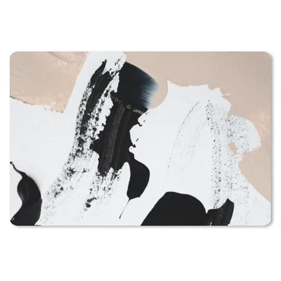 Produktbild von MuchoWow® Mauspad Mousepad Schwarz - Abstrakt - Design 27x18 cm - Mousepads - Maus Mat - Pad - Mausunterlage - Büroartikel - Desk Matten