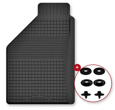 Zdjęcie produktu dla Dywanik gumowy kierowcy do FIat Punto I 1992-1999 (hatchback) – czarne, dobierane – Wielganizator Semi-Universal