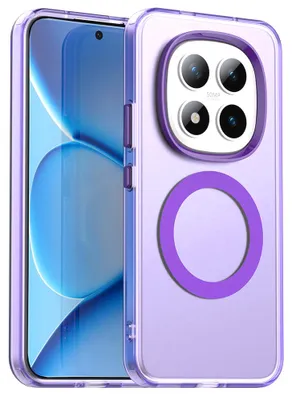 Produktbild von Magnetisch Hülle für Xiaomi Redmi Note 15 Pro+, Schlank Durchscheinend Matt Stoßfest Handyhülle Lila