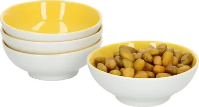 Produktbild von 4er Set Doppio Schalen flach Ø 8 cm Gelb Snack-Schüssel Dessert-Bowl Ritzenhoff