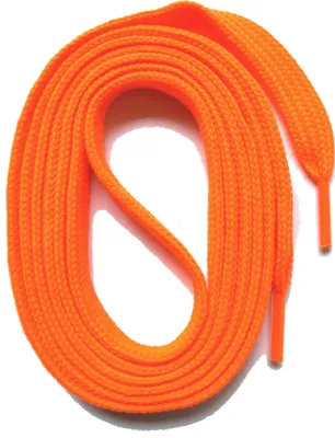 Produktbild von SNORS Schnürsenkel flach - NEONORANGE - 6mm - 110cm
