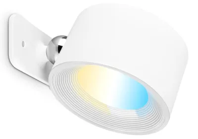 Image de B.K.Licht Applique murale sans alimentation électrique, Variable, Touch, Orientable, Détachable magnétiquement, Blanc, 9,5 x 8 x 4,5 cm