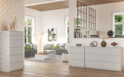 Produktbild von Akord Sideboard 2-Türig 4 Schubladen Sonoma Eiche 160X40X99 Cm