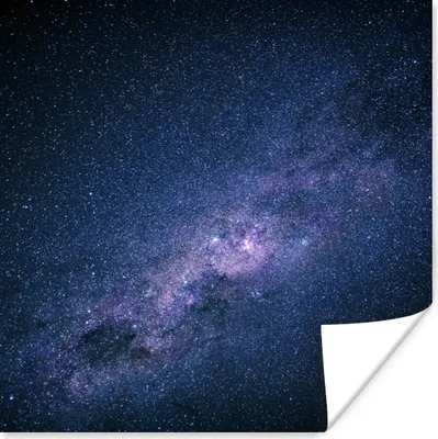 Produktbild von MuchoWow® Poster Galaxie - Sterne - Weltraum - Jungen - Mädchen - Kinder 100x100 cm - Babyzimmer