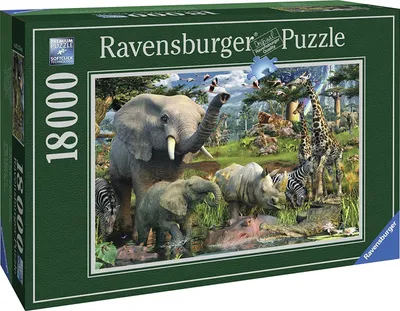 Produktbild von Ravensburger Puzzle 18000 At The Waterhole 16+ Yearbeschädigt