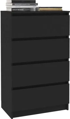 Produktbild von Langlebige Sideboard Schwarz 60x35x98,5cm Holzwerkstoff - Möbel647809 - Kommoden