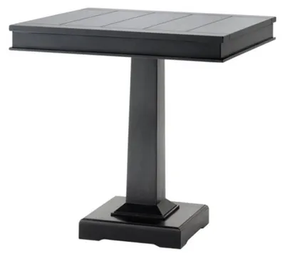 Produktbild von Casa Padrino Designer Luxus Esstisch aus Birkenholz in Schwarz - 80 x 80 x H. 78 cm