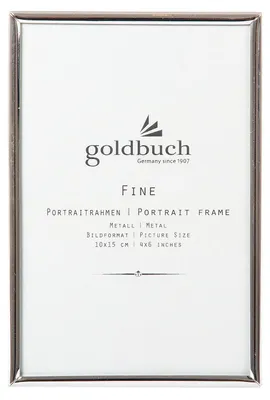Immagine prodotto di Cornice in metallo lucido, 10x15 cm, colore argento, marca Fine