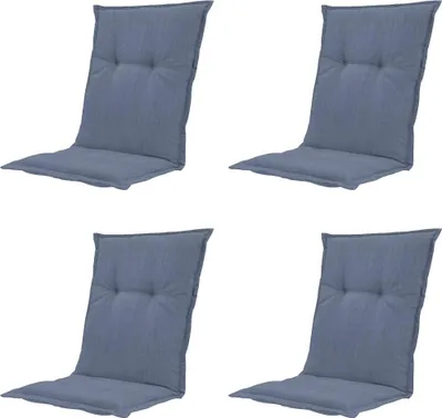 Produktbild von Madison Tuinstoelkussen 96x48 cm für niedrige Rückenlehnen, wasserabweisend, Kobalt, Baumwolle/Polyester