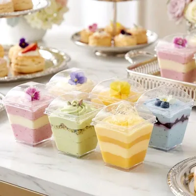 Produktbild von Dessertbecher mit Deckel, 180 ml, 6er-Set