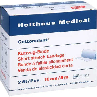 Produktbild von KURZZUGBINDE Baumwolleelast 10 cmx5 m