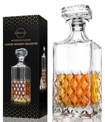 Obrázek produktu pro Skleněná karafa na whisky o objemu 850 ml s víkem