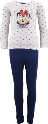 Produktbild von Disney Minnie Maus Kinder Schlafanzug Pyjama lang – Blau / 128