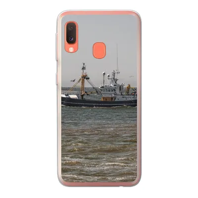 Produktbild von MuchoWow® Handyhülle Schutzhülle Hülle für Samsung Galaxy A20e Nordsee - Fischerboot - Wasser Silikon Softcase Handy Hülle - Abdeckung