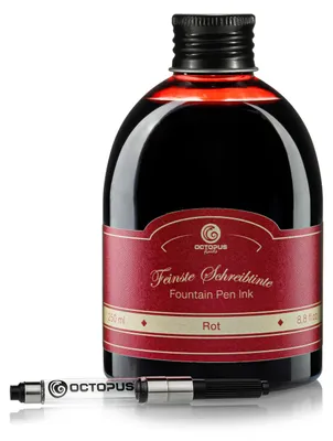 Produktbild von Schreibtinte Rot 250 ml mit Konverter