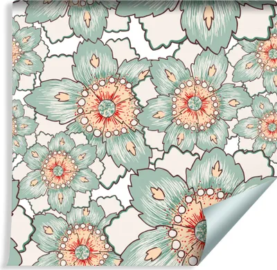 Immagine prodotto di rotolo di carta da parati VLIES WALLPAPER 10m natura vintage fiori colorati XXL
