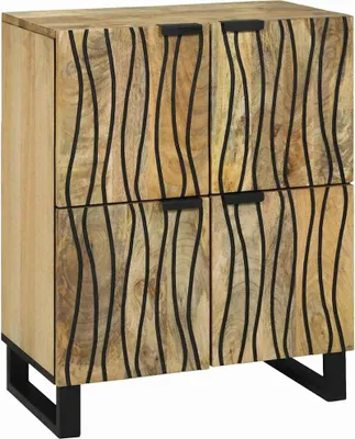 Produktbild von Sideboard Braun 60 x 33 x 75 cm massives Mangoholz