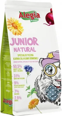 Immagine prodotto di Alegia - Junior Natural - cibo vegetale per giovani porcellini d'India 650g Alegia