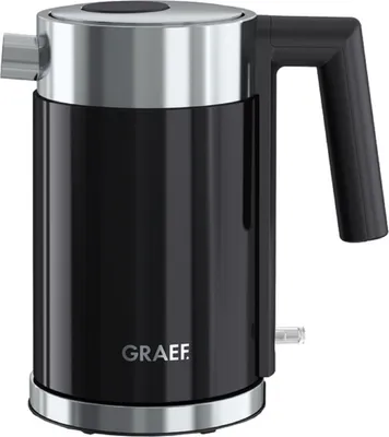 Produktbild von Graef WK 402, 1 l, 2015 W, Schwarz, Kunststoff, Edelstahl, Wasserstandsanzeige, Überhitzungsschutz